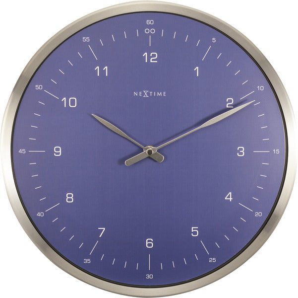 Nextime Nextime NE-3243BL Reloj de pared 60 minutos Ø33 Metal Azul