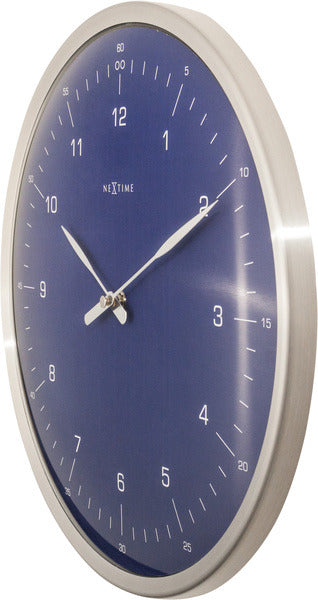 Nextime Nextime NE-3243BL Orologio da parete 60 minuti Ø33 Blu metallico