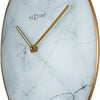Nextime ne-8189wi wandklok marble ø 40 cm wit