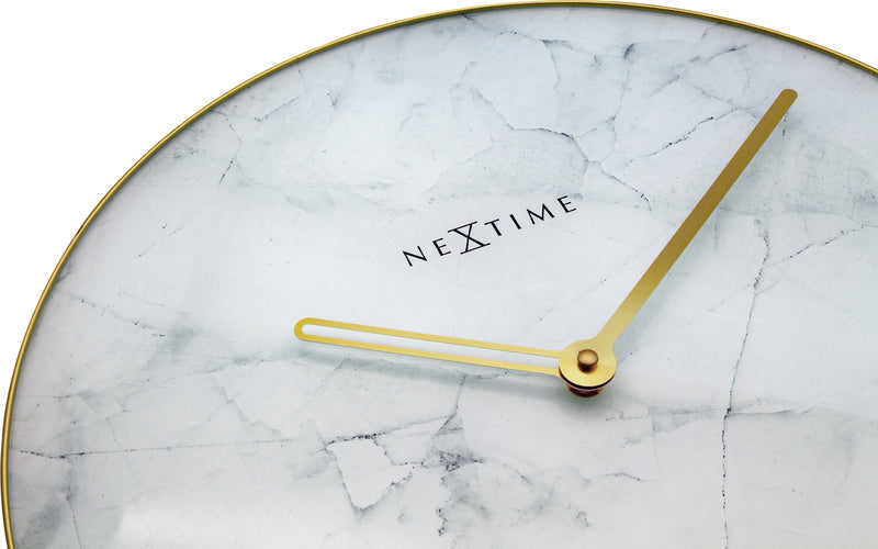 Nextime Nextime NE-8189WI MARBLE MARBOLA Ø 40 cm blanco