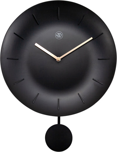 Nextime Nextime NX-7339WW Reloj de pared NXT Bowl Ø 30 cm Negro