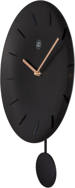 Nextime Nextime NX-7339WW Reloj de pared NXT Bowl Ø 30 cm Negro