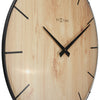Nextime Nextime NE-3249 Orologio da parete bordo-bordo-bordo a cupola Dia 35 cm in plastica marrone chiaro