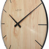 Nextime Nextime NE-3249 Orologio da parete bordo-bordo-bordo a cupola Dia 35 cm in plastica marrone chiaro