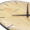 Nextime Nextime NE-3249 Orologio da parete bordo-bordo-bordo a cupola Dia 35 cm in plastica marrone chiaro