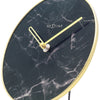 Nextime Nextime NE-5222ZW Table Clock Marble Tabella Dia 20 cm Black