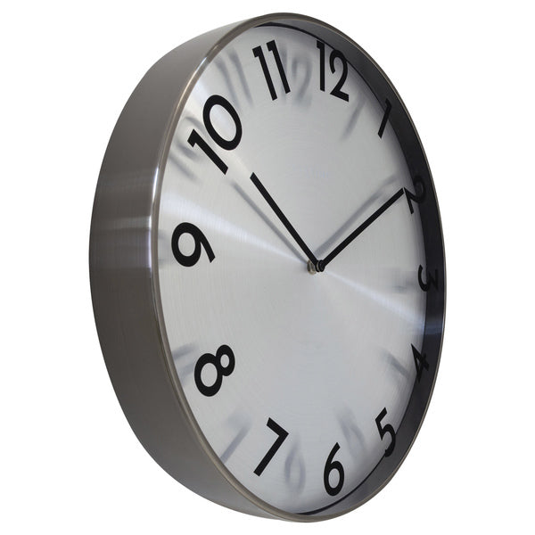 Nextime Nextime NE -3289GS Metal Wall Clock da 40 cm -quiet Clock Reflection in metallo