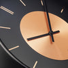 NeXtime NeXtime NE-3535CO Wandklok Retro II 25cm Zwart koper Metaal