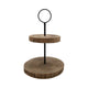 Hbx natural living etagere madera 2 capas h38d33cm