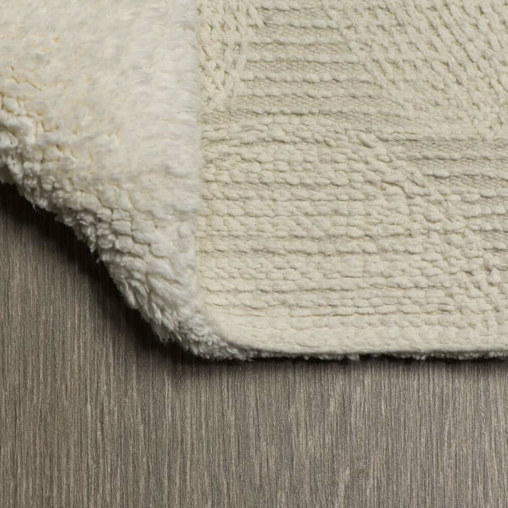 Ciottolo per vasca da bagno di pelle di foca 60x90 cm di cotone color avorio