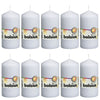 Bolsius Bolsius Stollen Candele 10 pezzi 120x58 mm bianco