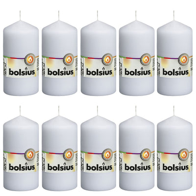 Bolsius Bolsius Stollen Candele 10 pezzi 120x58 mm bianco