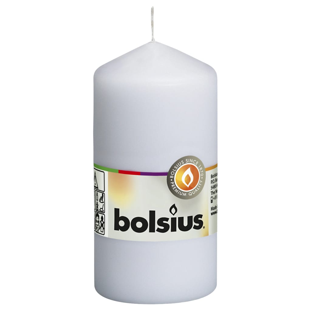 Bolsius Bolsius Stollen Candele 10 pezzi 120x58 mm bianco