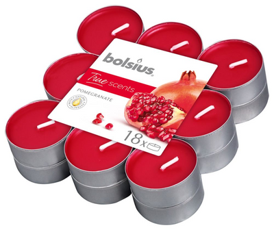 Bolsius Geurtheelichten True Scents pomegranaappel 18 pieces