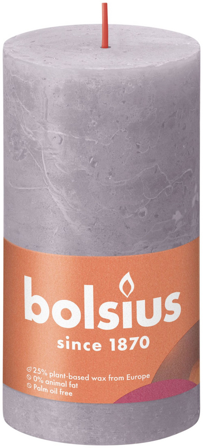 Bolsius Stub candle Rustic Lavender Blue 130x68 mm