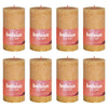 Bolsius Bolsius Stollen Shine 8 St Rustic 100x50 mm Miele giallo