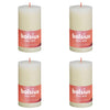 Bolsius Bolsius Stollen Shine 4 St Rustic 130x68 mm Color de perla suave