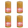 Bolsius Bolsius Stollen Shine 4 St Rustic 130x68 mm Miele Giallo