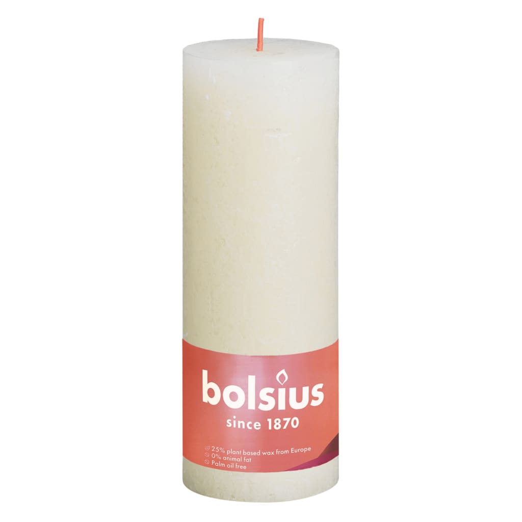 Bolsius Bolsius Stollen Shine 4 st rústico 190x68 mm de perla suave