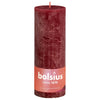 Bolsius Bolsius Stompkaarsen Shine 4 st rustiek 190x68 mm fluweelrood