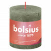 Bolsius Bolsius Stollen Shine 4 st rústico 80x68 mm de color oliva fresca