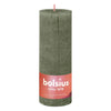 Bolsius Bolsius Stollen Shine 4 St Rustic 190x68 mm de color oliva fresca