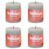 Bolsius Bolsius Stollen Shine 4 St Rustic 80x68 mm Grey