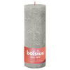 Bolsius Bolsius Stollen Shine 4 St Rustiek 190x68 mm sabbioso grigio