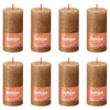 Bolsius Bolsius Stollen Shine 8 St Rustic 100x50 mm Brown