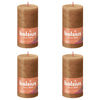 Bolsius Bolsius Stollen Shine 4 St Rustic 130x68 mm Spice Brown