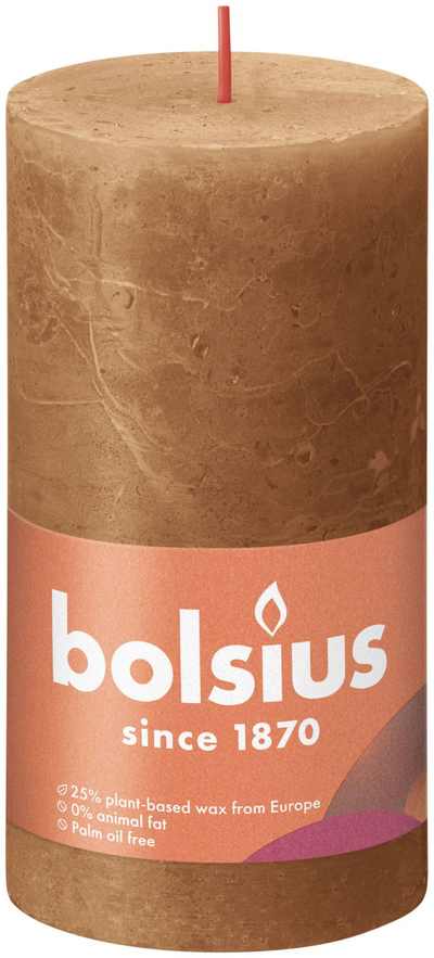 Bolsius Stub candle Rustic Spicy Brown 130x68 mm