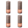 Bolsius Bolsius Stollen Shine 4 St Rustic 190x68 mm Rustic Taupe