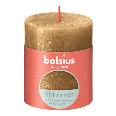 Bolsius Bolsius Stub Candle Shimmer 8x6,8 cm oro