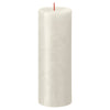 Bolsius Bolsius Stubbonsen Rústico Shimmer 4 St 190x68 mm Color de marfil