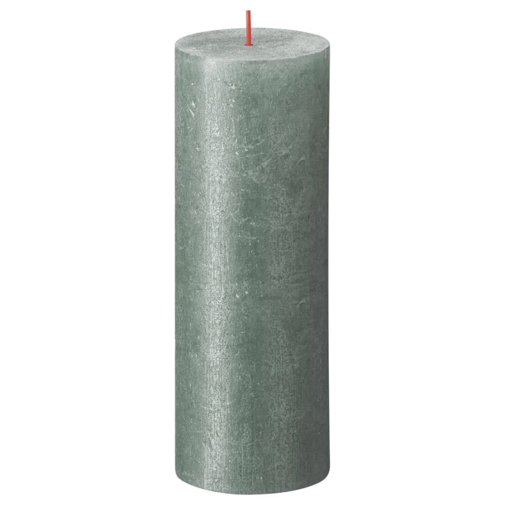 Bolsius Bolsius Stollen Shimmer 4 St Rustiek 190x68 mm Ossido blu
