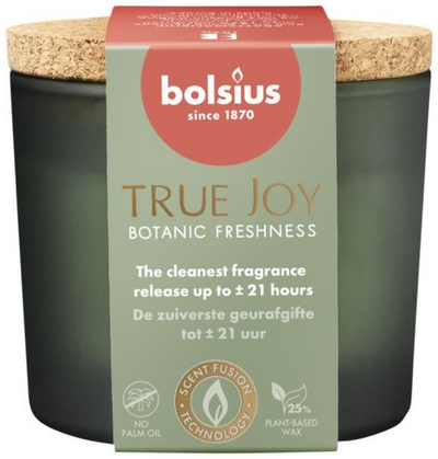 Fragrance glass with cork 66 83 True Joy Botanic Freshness