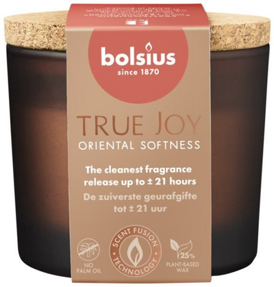 Fragrance glass with cork 66 83 True Joy Oriental Softness