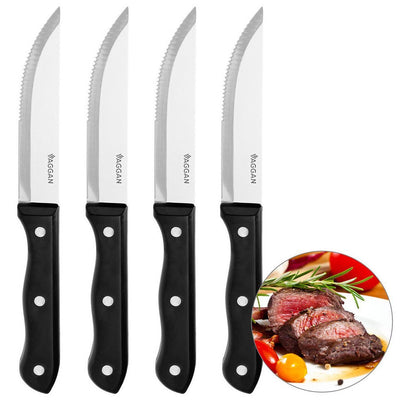 Vaggan steak knives 4 pieces stainless steel black