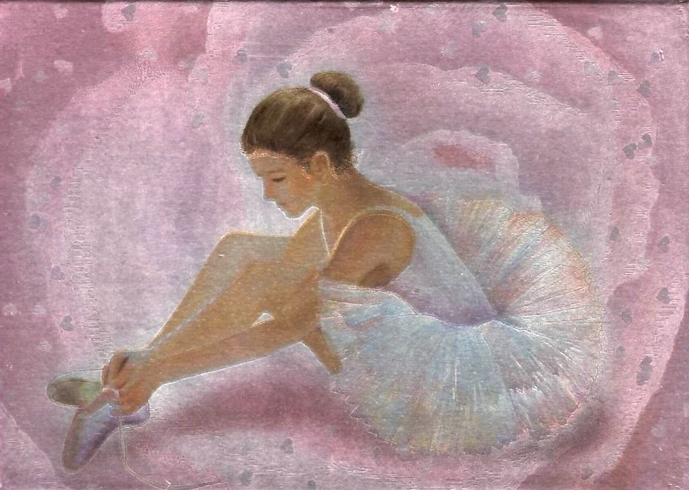 Scatola di gioielli glitterata con musica. Ballerina