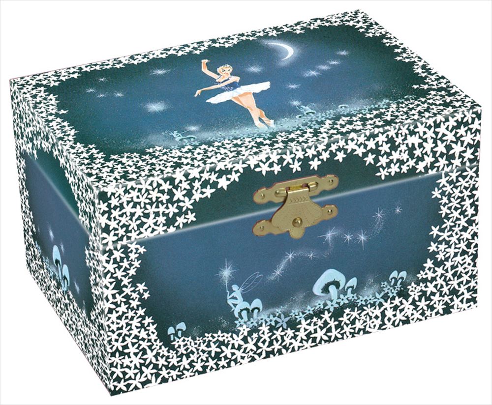 Portagioie blu con ballerina musicale