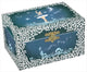 Portagioie blu con ballerina musicale