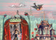 Cartolina illustrata cd02: metropolitain 6 pz