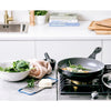 Bk bk sartén de cerámica básica fácil de 30 cm negro