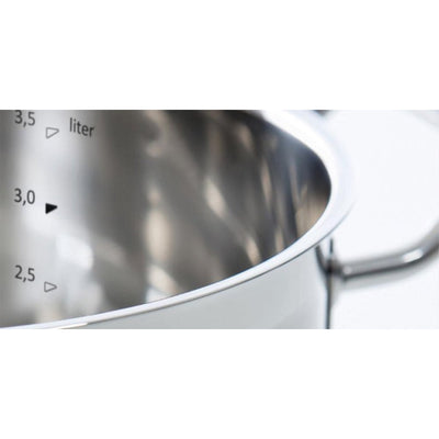 BK Precision Pan set in vetro in acciaio inossidabile a 4 pezzi argento