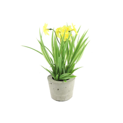 Countryfield kunstplant narcissus geel l10b10h21cm