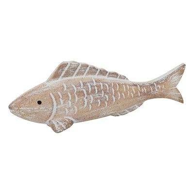 Pesce Countryfield imbiancato l23w7.5h3.4cm