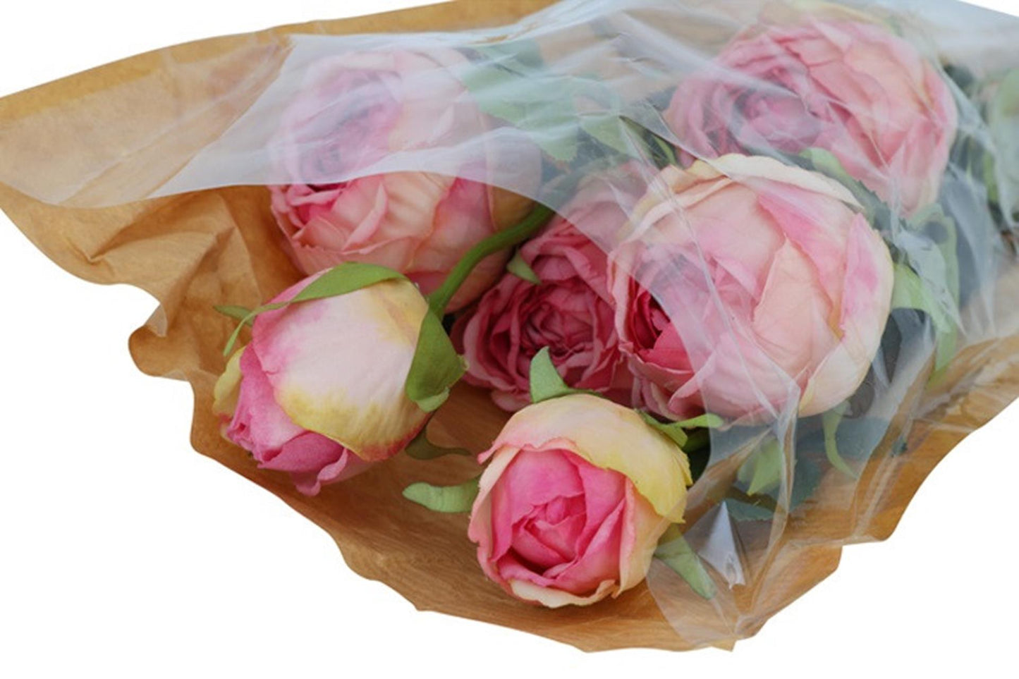 Bouquet artificiale Countryfield belle rosa h55c
