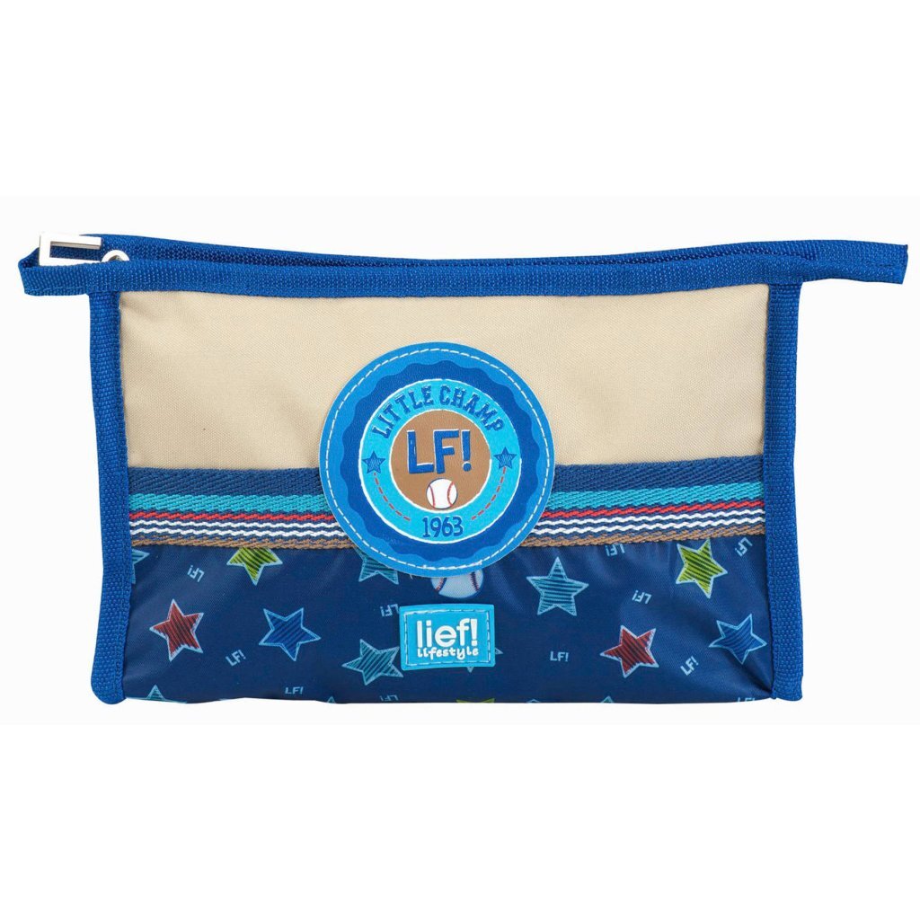 Gentile! Borsa da toilette Little Champ blu