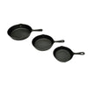 Vidaxl Cast Iron Frying Pans Set 3-dlg