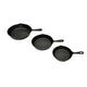Vidaxl Cast Iron Frying Pans Set 3-dlg